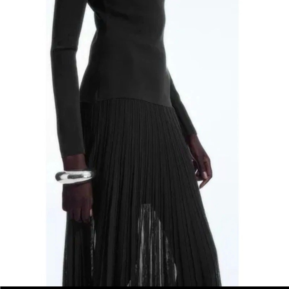 COS Black Maxi Turtleneck Dress - Picture 2 of 16